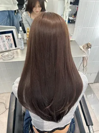 セミロング カラー パーマ 🫧縮毛矯正🫧 髪質改善RIKU🫧のヘアスタイル