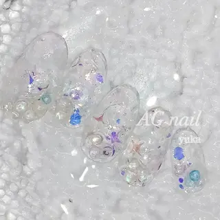 ネイル AGnail 富永  /ちゅるん韓国ネイルのネイルデザイン