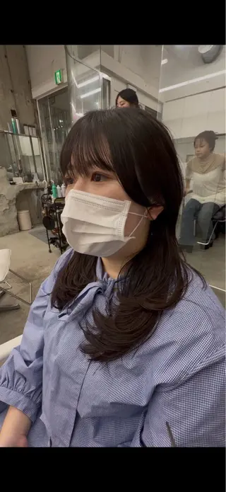 ロング 【顔まわりレイヤー/ 髪質改善/今崎太河】のヘアスタイル