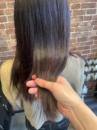 セミロング カラー パーマ ヘアアレンジ メンズ キッズ ネイル マツエク・マツパ アイブロウ 久木原 ゆりのヘアスタイル