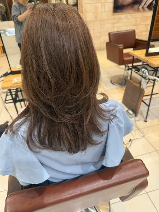 ミディアム 川崎　レイヤーカット /江口真正のヘアスタイル