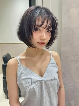 ミディアム パーマ カラー CEINE【セーヌ】 三軒茶屋のヘアスタイル