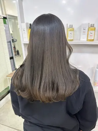 セミロング カラー 髪質改善/レイヤー ストウシンゴのヘアスタイル