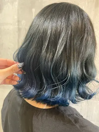 ミディアム カラー art-Lago 宮司のヘアスタイル