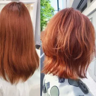ミディアム 東 祐香のヘアスタイル