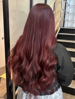 ロング カラー 🎀ブリーチなし ピンク🎀sakiのヘアスタイル