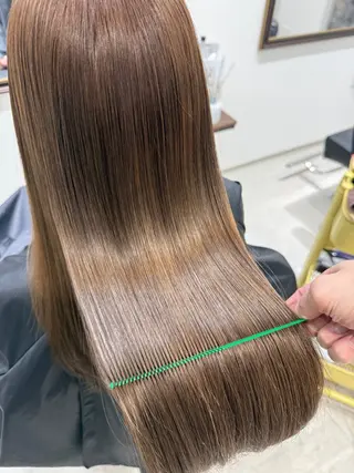 ロング カラー 美髪質改善✨ 縮毛矯正✨HIDEのヘアスタイル