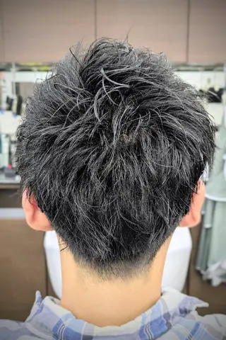 ショート パーマ 理容プラージュ燕三条 福井のヘアスタイル