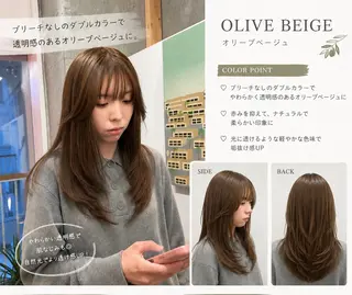 セミロング ラフで可愛いヘア 🐈⬛Rukaのヘアスタイル