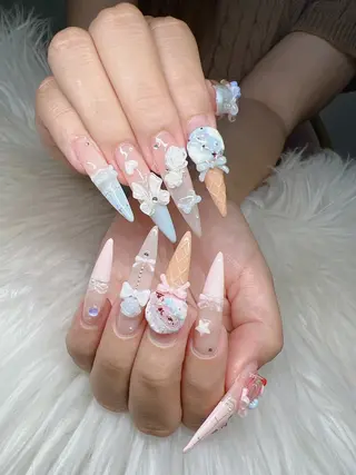 ネイル Lee Nails チップ長さだし専門店のネイルデザイン
