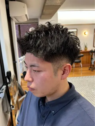 ショート メンズ メンズカット✂️ スキンフェード伊藤陸のヘアスタイル