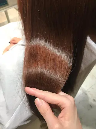 セミロング カラー ヘアアレンジ Satsuki ✂︎♡のヘアスタイル