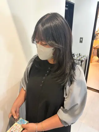 セミロング 光岡 玲遠のヘアスタイル