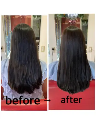 ロング 岸本 友子のヘアスタイル