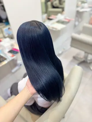 ロング カラー amane໒꒱うる艶 ブリーチ透明感カラーのヘアスタイル