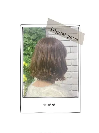 ショート パーマ ☘️ motion ALOE ☘️のヘアスタイル