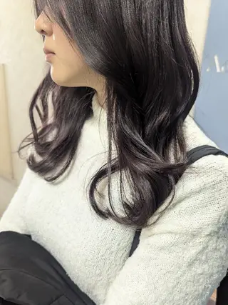 ロング カラー 🏹MIYU¦抜け感 ×柔らかカラーのヘアスタイル
