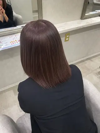ミディアム カラー Hina/COCO /艶カラーのヘアスタイル