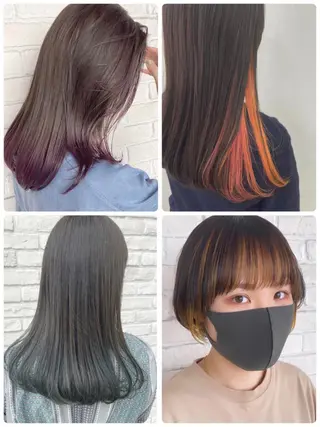 あやか 白髪ぼかしハイライトのヘアスタイル