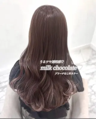 カラー ゆうひ🎀艶カラー/ ヘアメ/チョコカラーのヘアスタイル