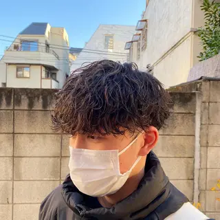 ショート カラー パーマ メンズ メンズの天才 ツバサのヘアスタイル