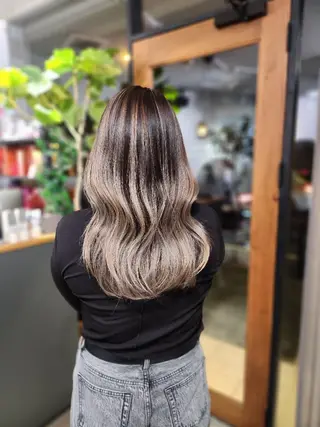 ロング カラー 金田 拓也のヘアスタイル