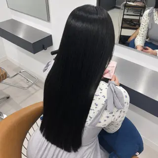 ロング カラー 艶カラー/アレンジ/ yuzu🐈⬛🩶のヘアスタイル