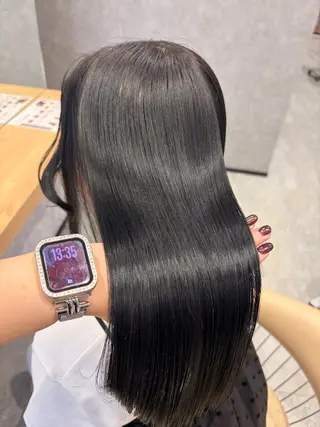 ロング カラー 韓国風暖色/暗髪 カラー🎀うみのヘアスタイル