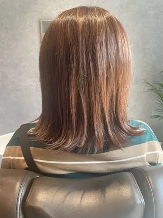 ミディアム カラー 石川 奈々のヘアスタイル
