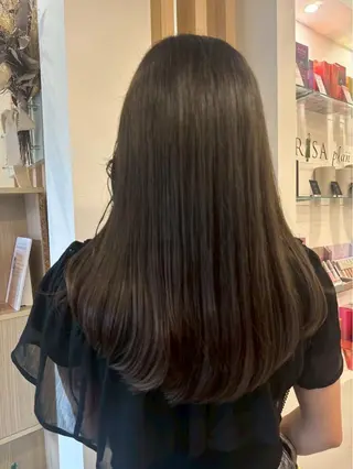 セミロング カラー haruna🌼 暖色♡透明感カラー♡のヘアスタイル