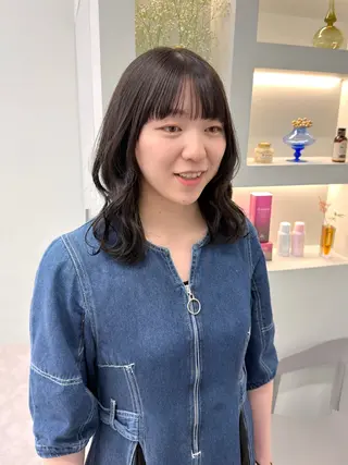 ミディアム カラー 挟間  直人のヘアスタイル