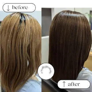 カラー 髪屋こころ 峯村 衣舞のヘアスタイル