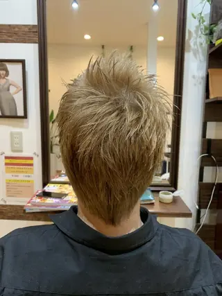 ショート カラー サトウ シューイチのヘアスタイル