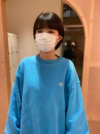 ショート BLOCK hair makeのヘアスタイル