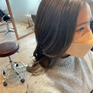 ミディアム カラー ヘアアレンジ REONA🪽✨薬院 レイヤーカット🫧のヘアスタイル