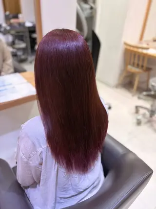 ロング カラー 💎ツヤ髪ストレート カラー💎かのんのヘアスタイル