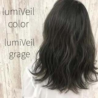 セミロング カラー Oopsレイヤー 加藤澄都のヘアスタイル