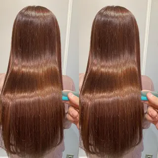 ロング 美髪矯正透明感カラー 江川　和輝のヘアスタイル