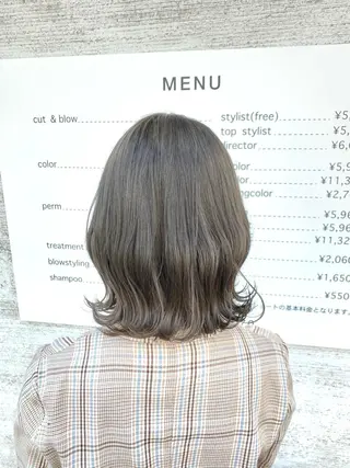 ミディアム 斉藤大河 カラー/縮毛矯正のヘアスタイル