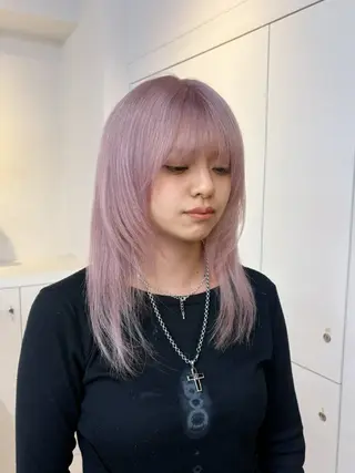 セミロング ♡表参道/透明感 カラー/AOI🪽♡のヘアスタイル
