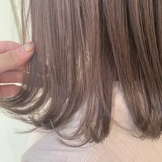 ミディアム カラー 暖色/ブリーチカラー 🎀 M i k uのヘアスタイル