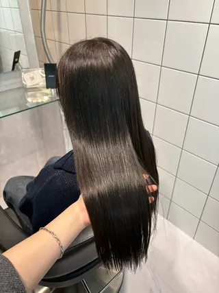 ロング カラー 表参道♡暗髪♡ 艶カラー♡アユミのヘアスタイル