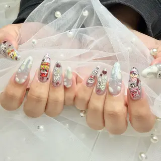 ネイル nami🐰🎀 ガーリー/堺筋本町のネイルデザイン