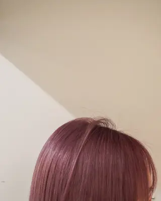 ミディアム カラー パーマ ヘアアレンジ メンズ 切りっぱなしヘアボブ ミディアムヘアRYOのヘアスタイル