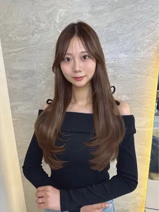 ロング 韓国レイヤー🌸 艶髪🫧池袋/礼二郎のヘアスタイル