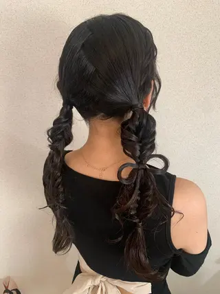 ヘアアレンジ 三富 千秋のヘアスタイル