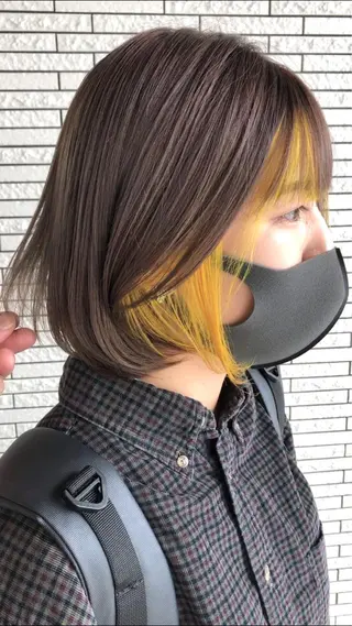 ショート カラー ヘアアレンジ クドウレイ fifth神南のヘアスタイル