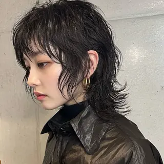 ミディアム パーマ Hiroto/表参道 /ブリーチカラー⚡️のヘアスタイル