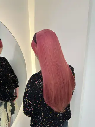 ロング カラー ヘアアレンジ 透明感カラー🩵 レイヤーカットYUIのヘアスタイル