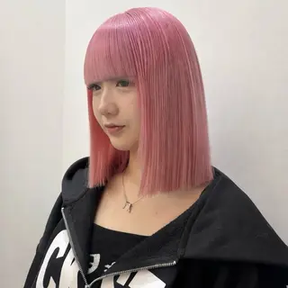 ショート カラー ブリーチ×似合わせハ イトーン🍎ののかのヘアスタイル